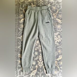 Puma Gray Sweatpants Relaxed Fit Joggers